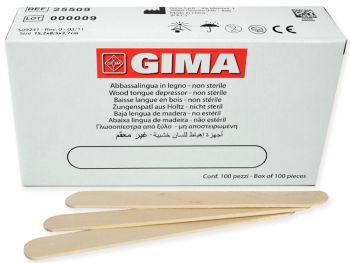 ABBASSALINGUA LEGNO NON STERILI Gima conf. 100 pezzi