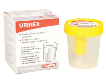 CONTENITORE URINE PLUS 120 ml sterile con campionatore conf. 100 pezzi