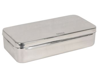 SCATOLA PORTASTRUMENTI IN ACCIAIO INOX 25x12x6 cm