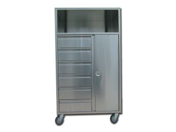 CARRELLO ANESTESIA ACCIAIO INOX 