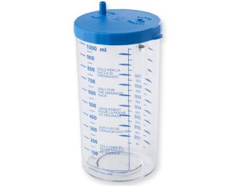 Vaso per sacche monouso 1 lt-con coperchio per ASPEED-Gima