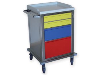 CARRELLO MODULARE INOX 2+1+1 cassetti