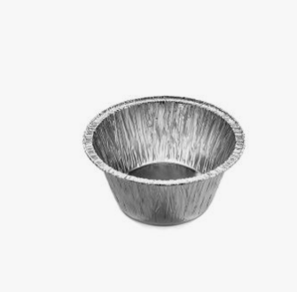 Pirottino per muffin - Vaschetta alluminio tonda monoporzione T8G conf. 100 pezzi   