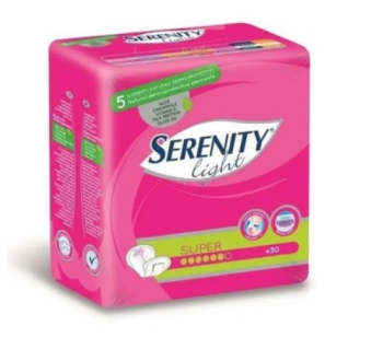 Serenity Pannolone per incontinenza Light Lady Super conf. 30 pezzi