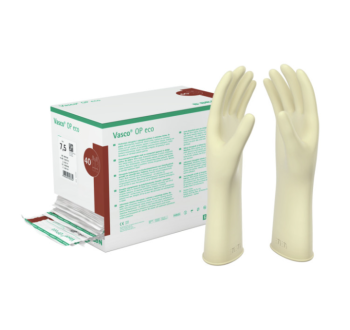 Guanto chirurgico sterile monouso in lattice senza polvere taglia 7 conf. 40 paia - B-BRAUN Vasco OP Eco