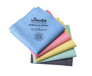 Vileda panno PURmicro Active blu 35×38 cm conf. 5 pezzi